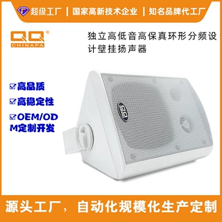 源头工厂 6寸三角箱挂壁式音响喇叭家用广播系统挂墙式音箱会议