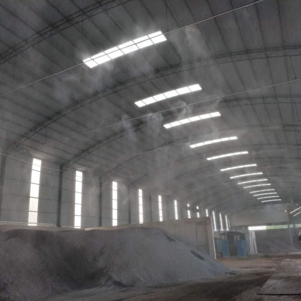 防尘防灰室内料仓喷淋 围挡喷淋 塔吊喷淋造雾机除尘系统