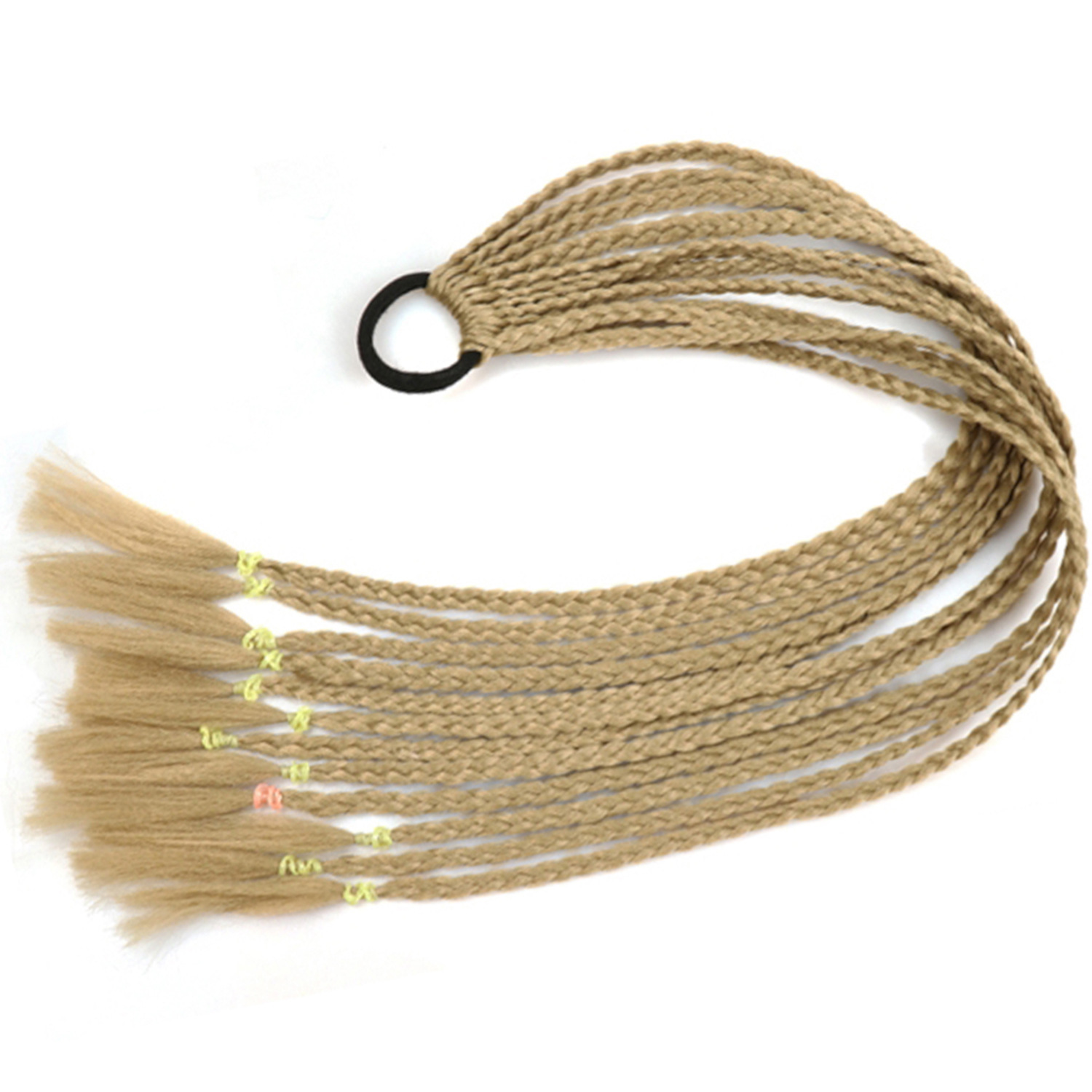 Inventario al por mayor colorido trenzas de tres hebras africanas trenzas sucias trenzas de caballo recogidas en stock Inventario