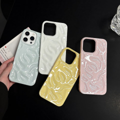 iPhone16promax隕石柄携帯電話ケースApple 15シンプルでファッショナブルなソリッドカラーTPUオールインクルーシブシースに適しています。