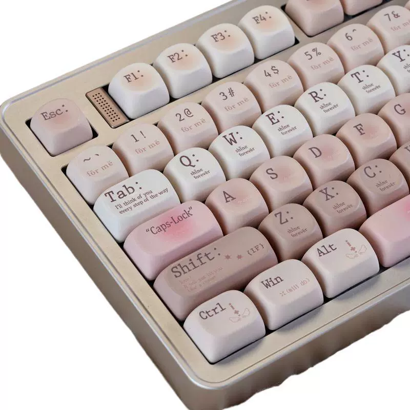 MOA slightly drunk romantic keycap 60-108 keys adapted to mechanical keyboard five-sided sublimation numeric keyboard