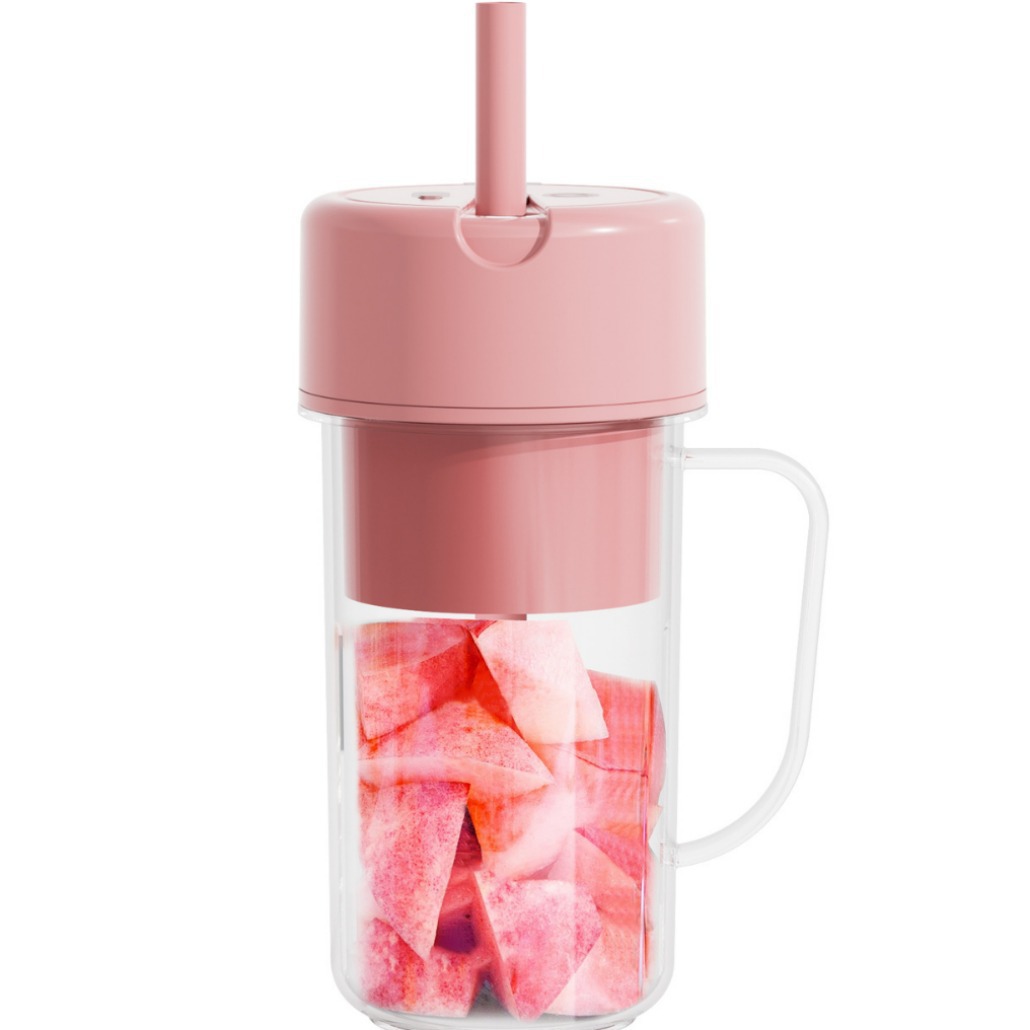 벚꽃 가루 밀짚 주스 컵 + 6 칼 + 420ml