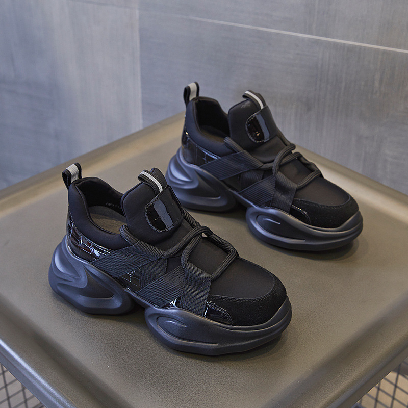 Inner realce zapatos de papá mujeres 2024 primavera nuevos zapatos blancos de todo fósforo zapatos de mujer de suela gruesa zapatos deportivos casuales de plataforma