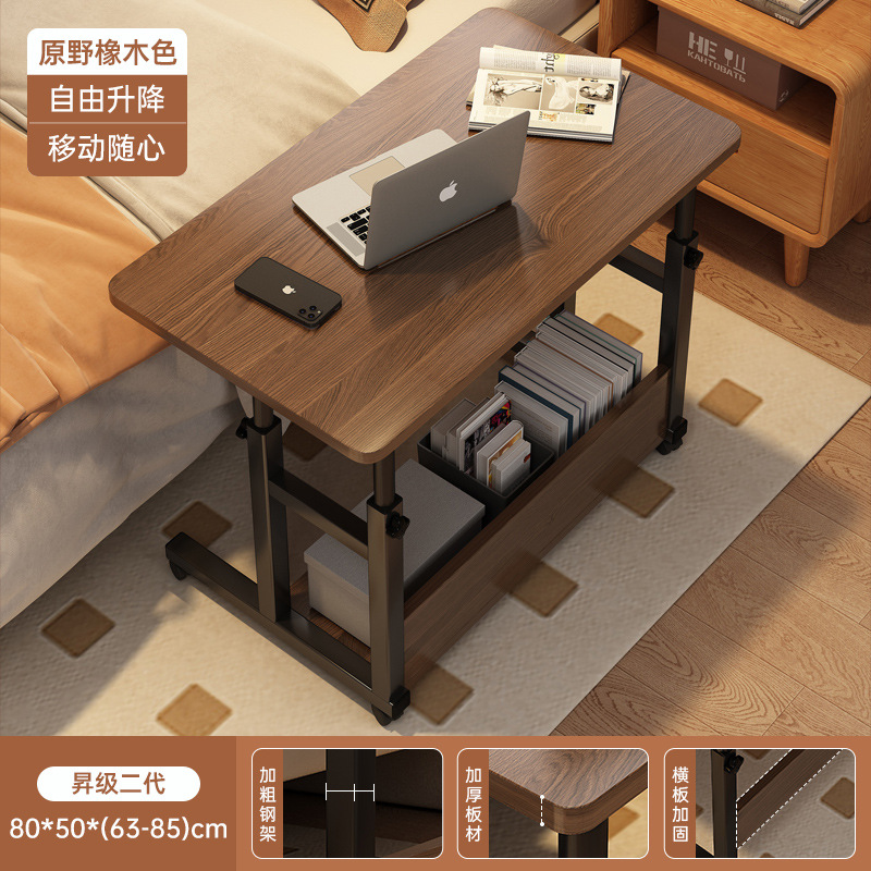 Mesa de cama elevable móvil escritorio de computadora portátil escritorio de dormitorio de escritorio