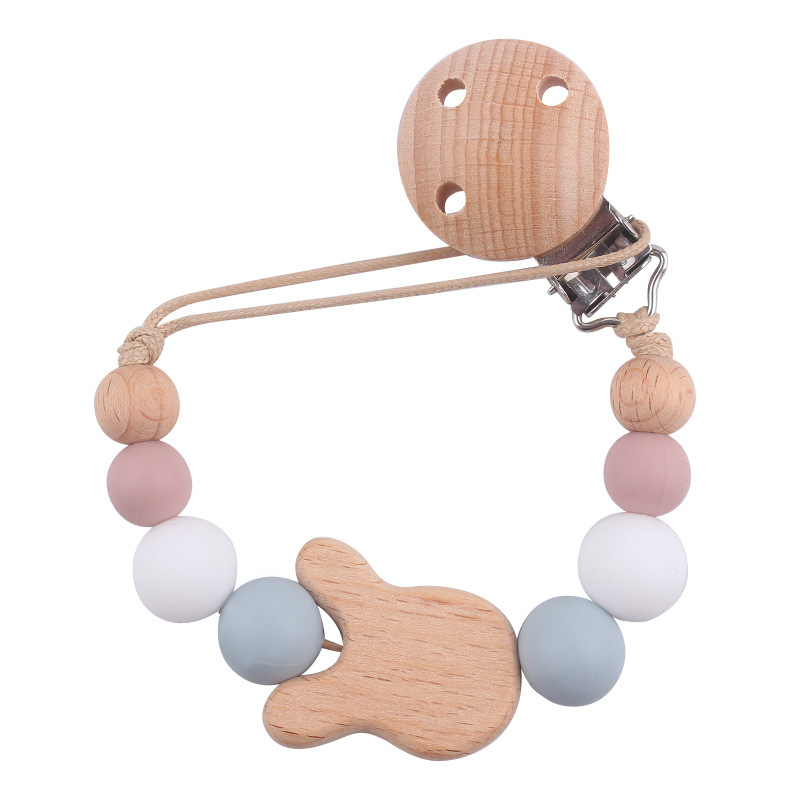 Productos para bebés y niños pequeños clip de chupeta creativo bebé dibujos animados juguetes de beech mordida de dientes molares chupeta cadena anti-caída cadena