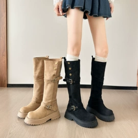 女式皮靴;女式时装单鞋