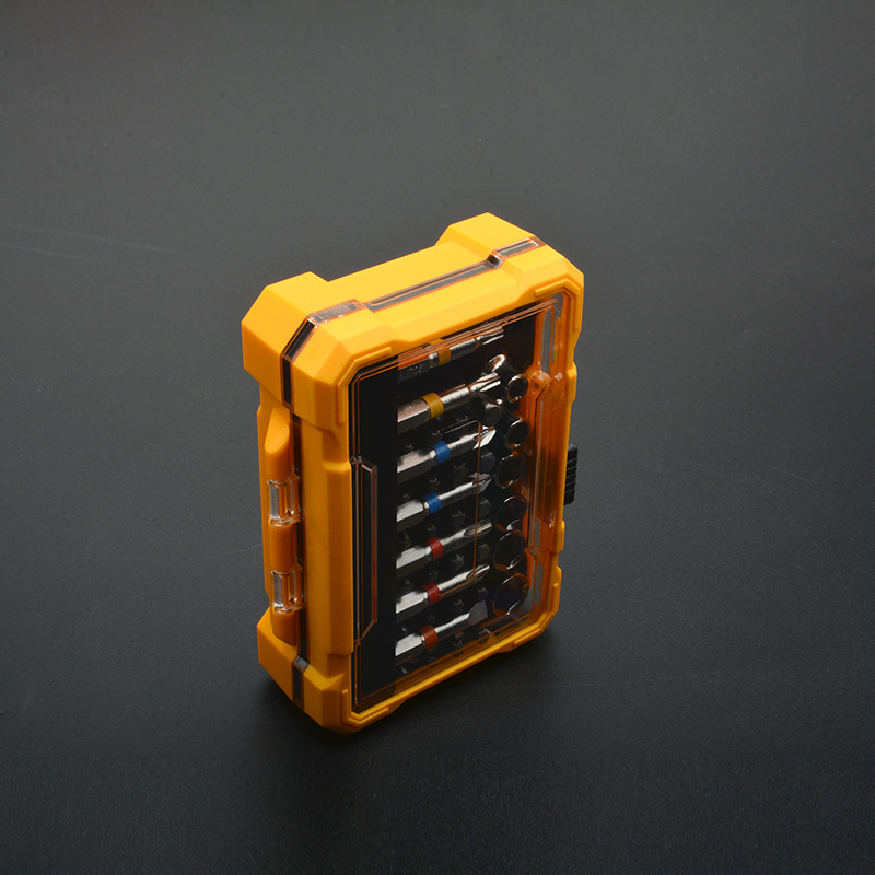 Juego de 50 piezas de destornillador de caja mágica con manguito de lote Rainbow Juego de herramientas para el hogar con destornillador de cabezal magnético fuerte de 6,3mm