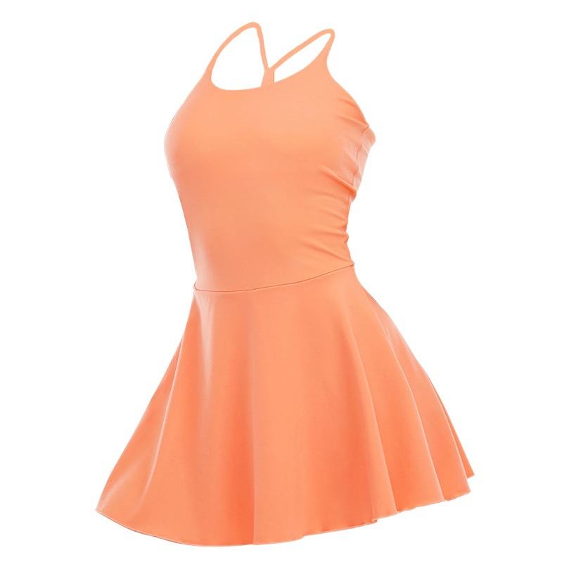 Outdoor Suspender Yoga Sports One-Piece Dress Quick-Drying Golf Badminton Tennis Dress Swimwear