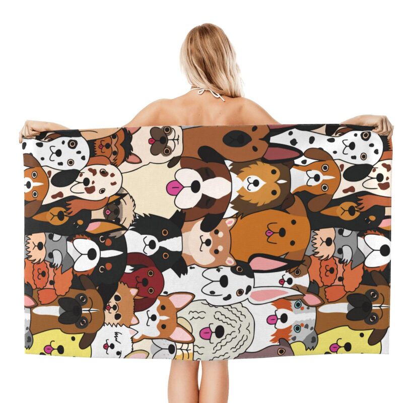 Cross-border dog funny face animal children beach towel microfiber beach towel swimming fitness towel direct sales Cross-border dog funny face animal children beach towel microfiber beach towel swimming fitness towel direct sales