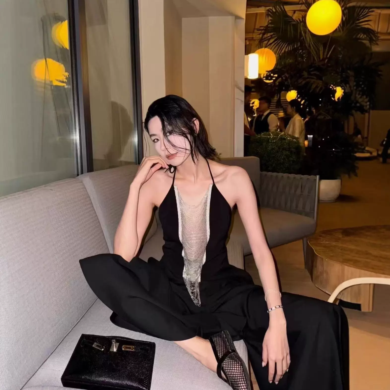 高定 25新款小众设计小香风亮流苏吊带背心女百搭显瘦上衣潮