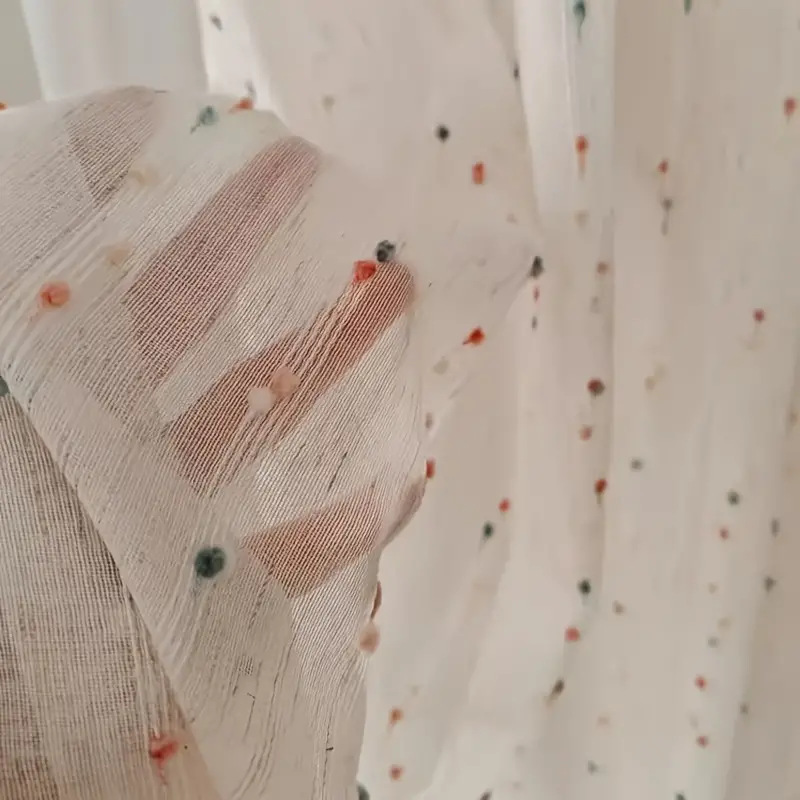 Retro Rainbow Jelly Bean Gauze Curtain Translucent French Linen Cute Girl Curtain Bedroom Kidsren's Room Finished Window Screen Retro Rainbow Jelly Bean Gauze Curtain Translucent French Linen Cute Girl Curtain Bedroom Kidsren's Room Finished Window Screen