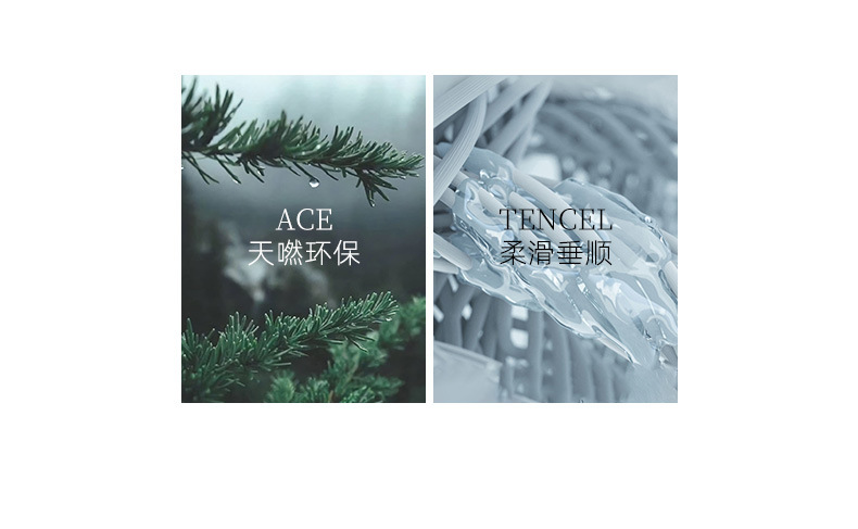 Quần tây nữ ống rộng dáng thẳng chất liệu acetate Tencel — màu xám chi tiết 11