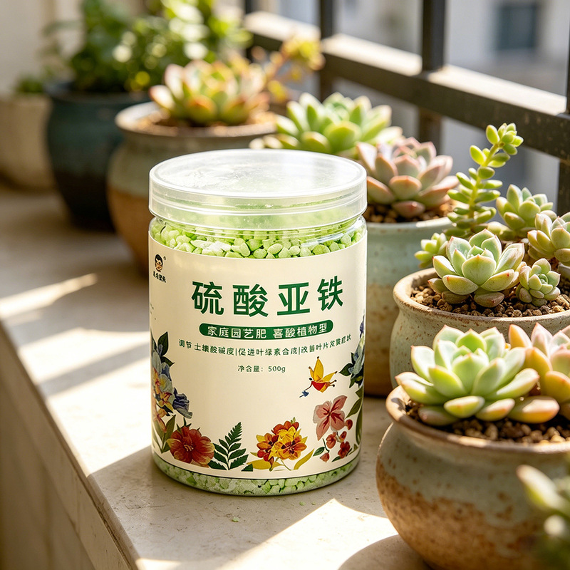 Ferrous Sulfate Acid-Loving Plant Water-Soluble Fertilizer Ferrous Sulfate Flower Fertilizer Large Barrel Packaging Gardenia Jasmine Iron Tree