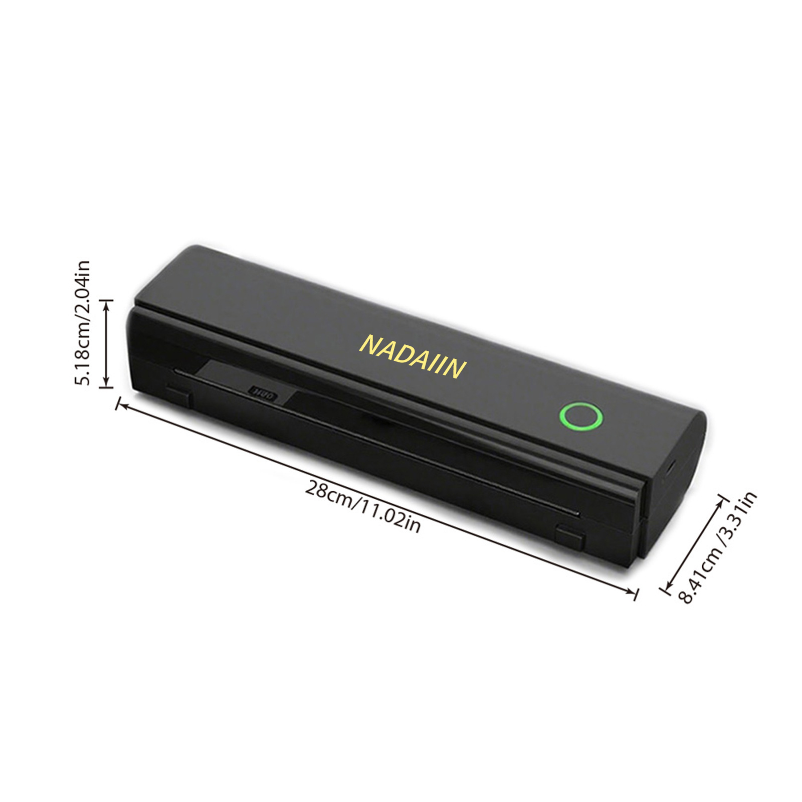 Portable wireless thermal printer—rechargeable, supports thermal A4, A5, B5, Letter paper 5