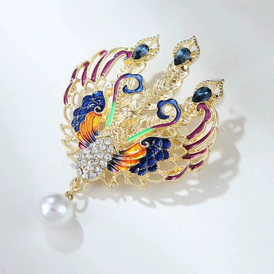 Phoenix Alloy Brooch Women – Yaxa sancaqları