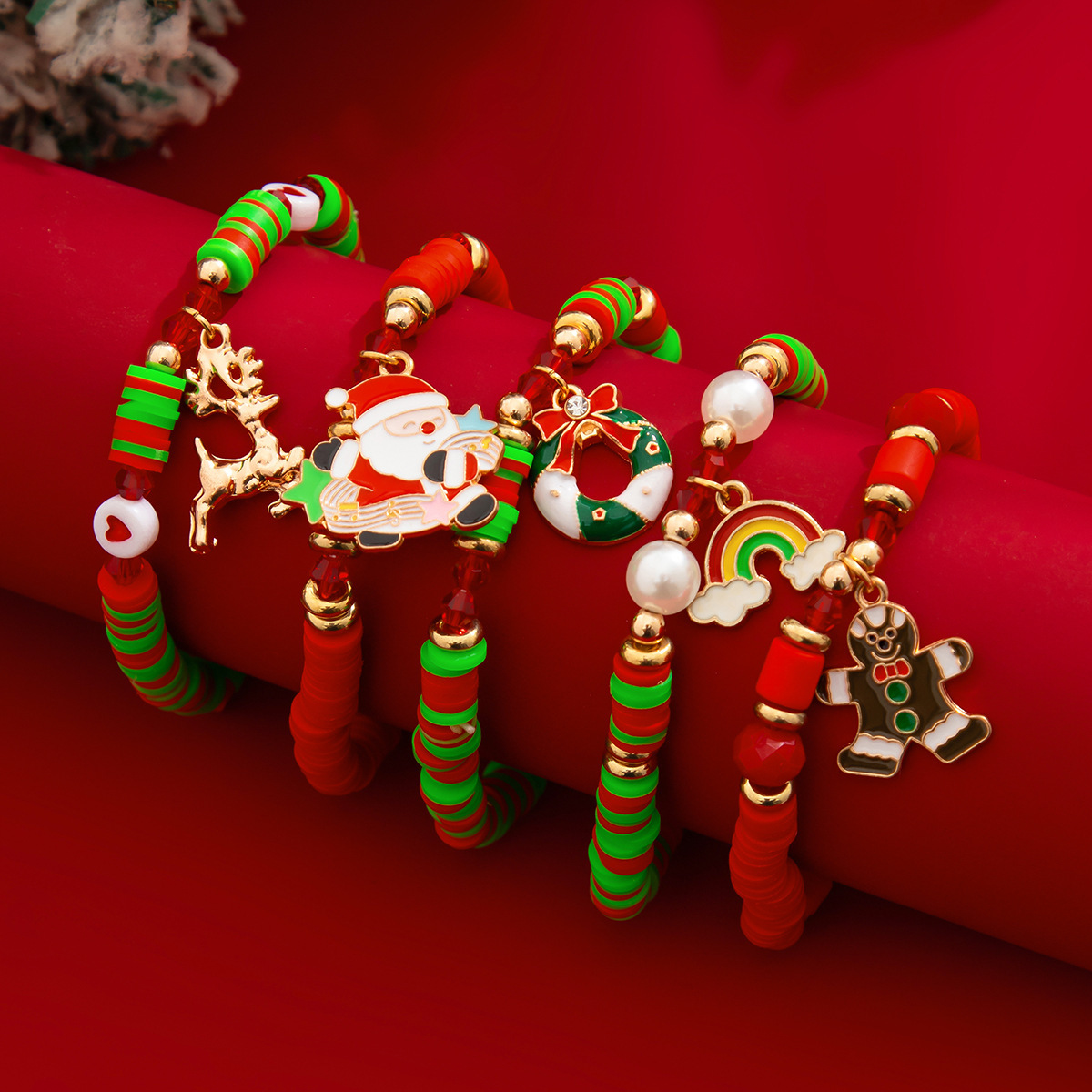 47g Weight Christmas Festival Women's Gender Cute Style Cute Beaded Bracelets Wholesale 23