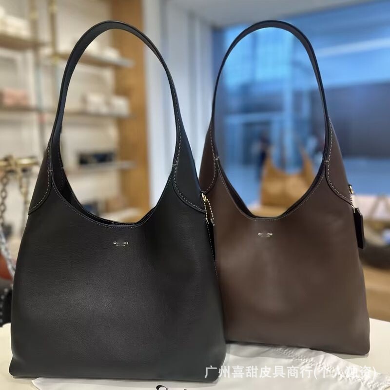 C&Co. Outlet Brooklyn Tote Bag Large Capacity Vintage Single-Shoulder Commuting Underarm Handbag