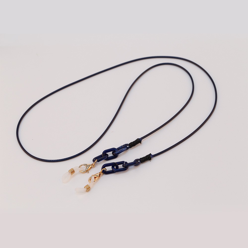 Europea, americano, japonés y coreano transfronterizo de las niñas cuerda de cera en forma de U Cadena de máscara de adulto hebilla de acrílico anti-perdido accesorios Cadena de gafas hembra