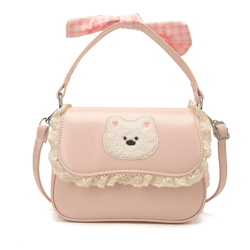 Dulce y lindo arco bolso de niña de encaje mini mochila 2026 nuevo bolso para niños