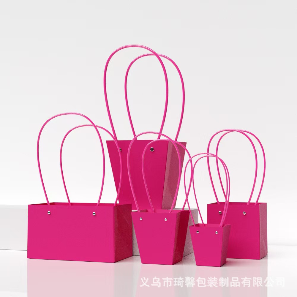 Caja Portátil para Flores de Cartón Blanco Impermeable para Arreglos Florales image 11