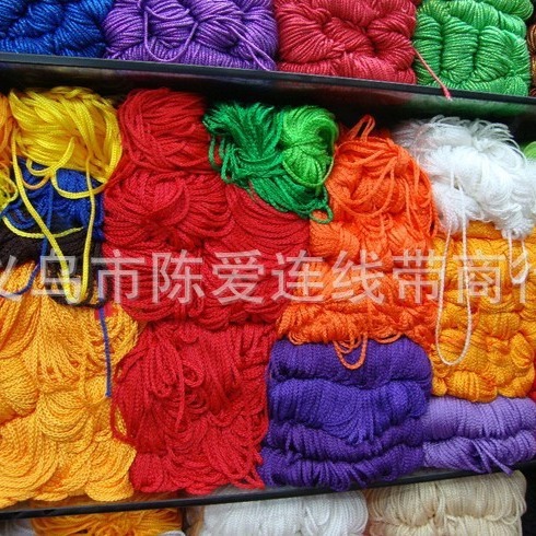 5毫米扁亮色光滑空心丙纶编织绳 八股丙纶手提绑绳服装辅料绳子