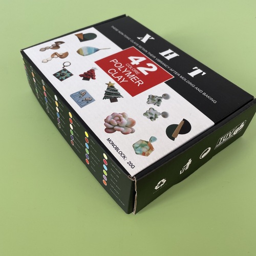 Xiaohongtang 42-color set colored clay cartoon box soft clay clay shaping handmade materials cross-border baking and shaping colored clay