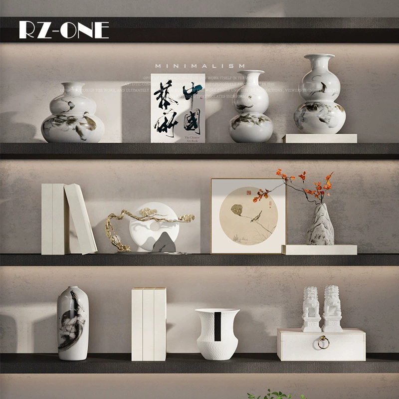 Набор керамических украшений в китайском стиле «Тринадцать мастеров» для чайной комнаты, комбинированный, в стиле Дзен, антикварные полки, офисные книжные стеллажи, декор