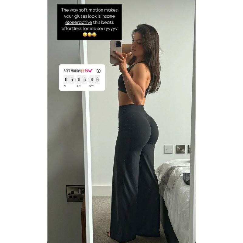 欧美裸感高腰提臀瑜伽裤女新版直筒阔腿裤普拉提运动健身长裤1850|undefined