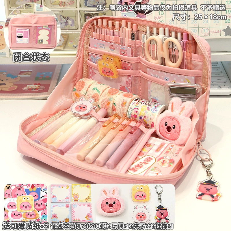Capacious doll, high quality pencil case, teaching storage system, stationery, new collection