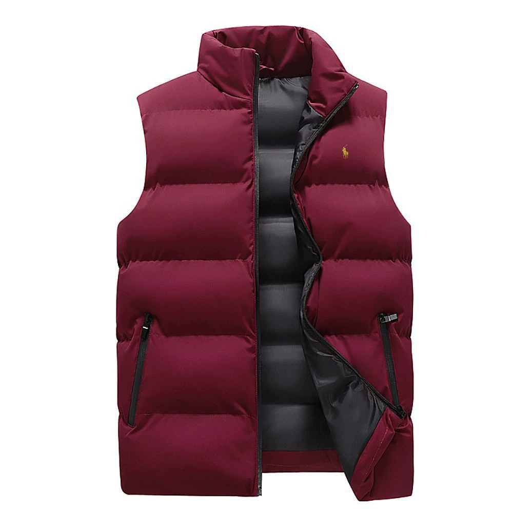 Demi-season keep warm windproof vest for leisure, down jacket