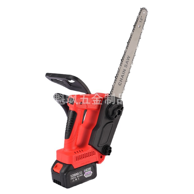 Sierra de alta velocidad Sierra de alta velocidad sin escobillas de cobre completo Sierra de una sola mano de batería de litio inalámbrica Sierra de cadena de batería de litio recargable