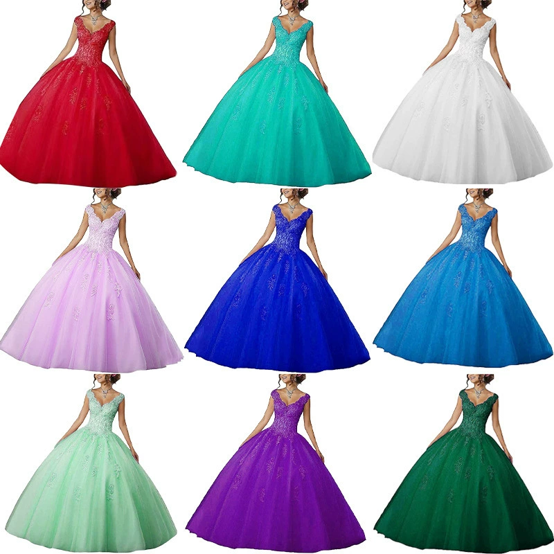 Новое осеннее платье 2025 года для внешней торговли, красное, с V-образным вырезом, свадебное, без рукавов, в стиле принцессы, мечтательное, элегантное, стройнящее, пышное платье с V-образным вырезом