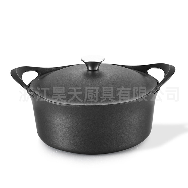 Juego de 10 piezas de sartenes antiadherentes, olla de sopa de piedra médica, sartén de fondo plano, juego de utensilios de regalo de alta gama, venta al por mayor transfronteriza