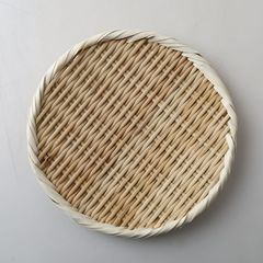 yfjy日式出口日本料理竹編盤面盤果盤家居收納盤子大中小三種可選