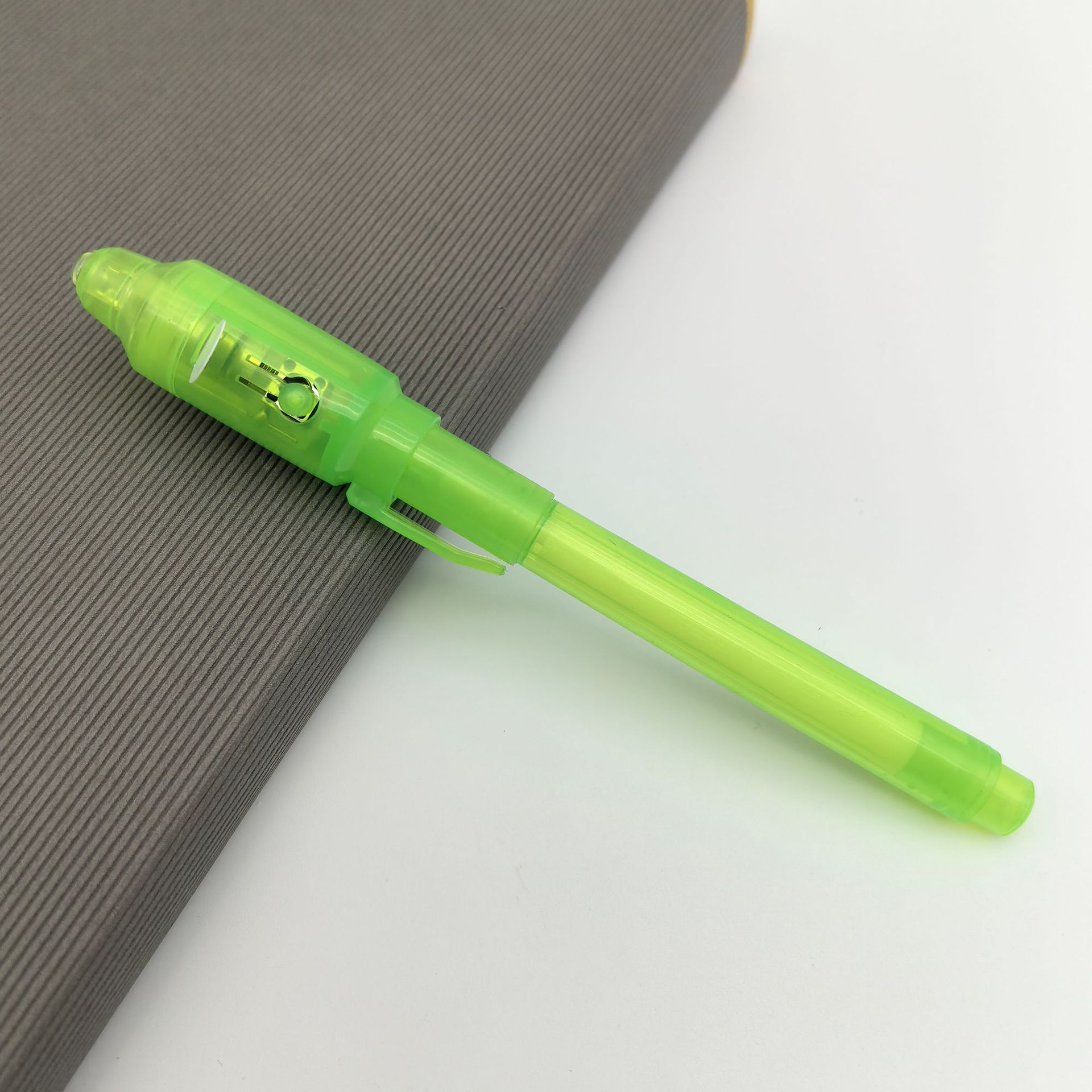 Lámpara LED luminosa UV transparente multifuncional lápiz mágico publicitario regalo luminoso resaltador al por mayor