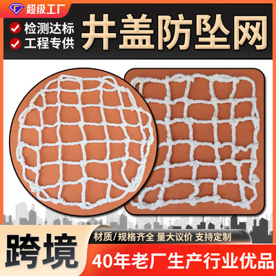 井盖网市政环卫检查井防坠网下水道窑井防护网圆形污水井井盖网