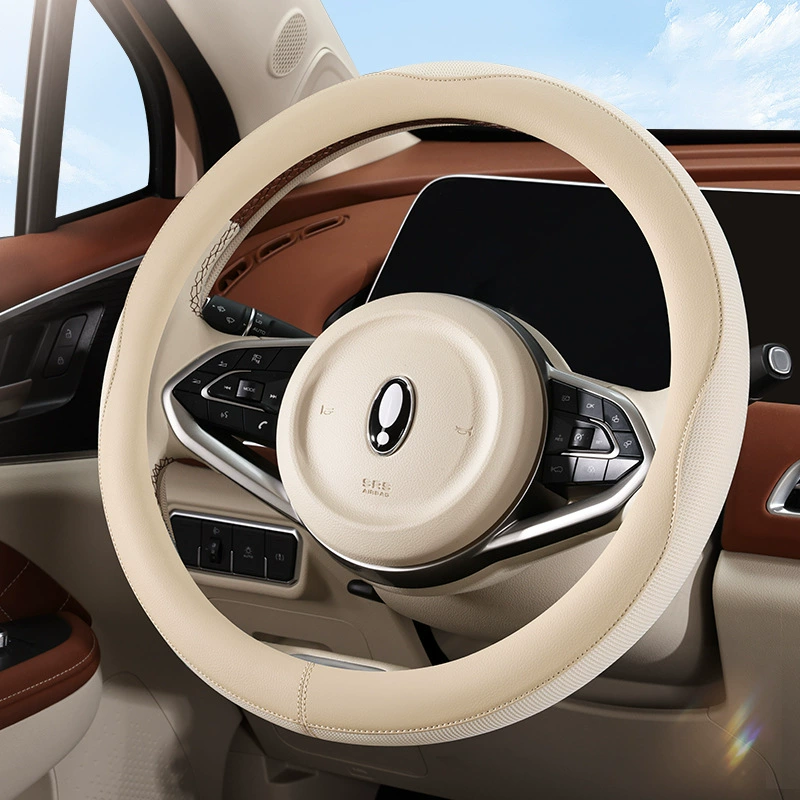 2025 новый кожаный сетчатый автомобильный комплект рулевого колеса Jinding