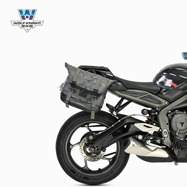 Street Triple 765-single right (retro gray) helmet bag