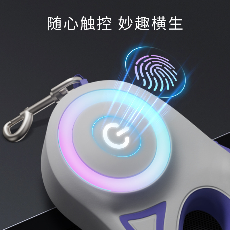 Nuevo LED luminoso correa de perro correa para mascotas correa de perro retráctil automática correa de perro suministros para perros al por mayor