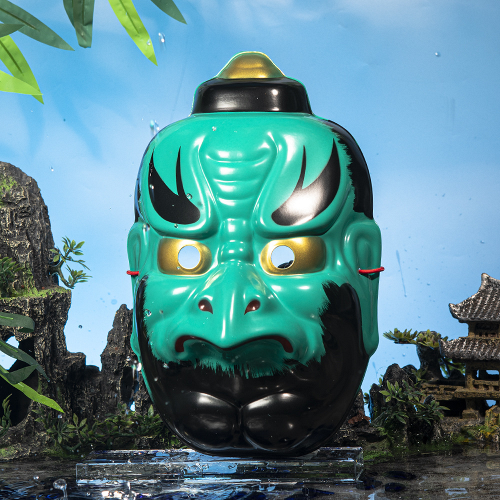 Tendencia nacional hombre pájaro dividido cuervo tengu estilo japonés prajna hombre pico vestido de hombre adulto hombres y mujeres máscara fiesta de Halloween image 5