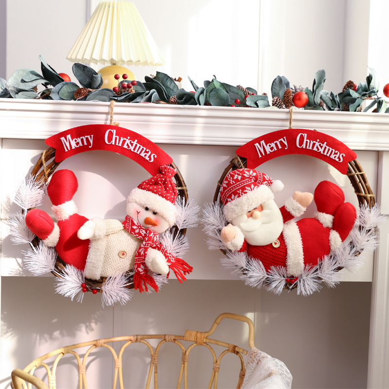 Nuevo estilo transfronterizo Decoración navideña Escena navideña Decoración de árboles Decoración de ancianos Diy Adornos de alces hechos a mano