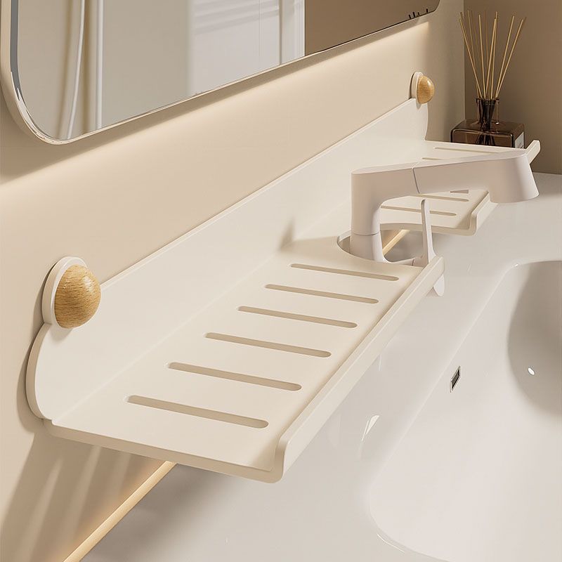 Hole-Free Bathroom Storage Rack Wash Basin Bathroom Rack Faucet Bathroom Wall-Mounted Cosmetics Storage Rack