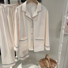 大牌D家阳离子睡衣秋冬季女士保暖双面绒套装加厚德绒家居服冬天