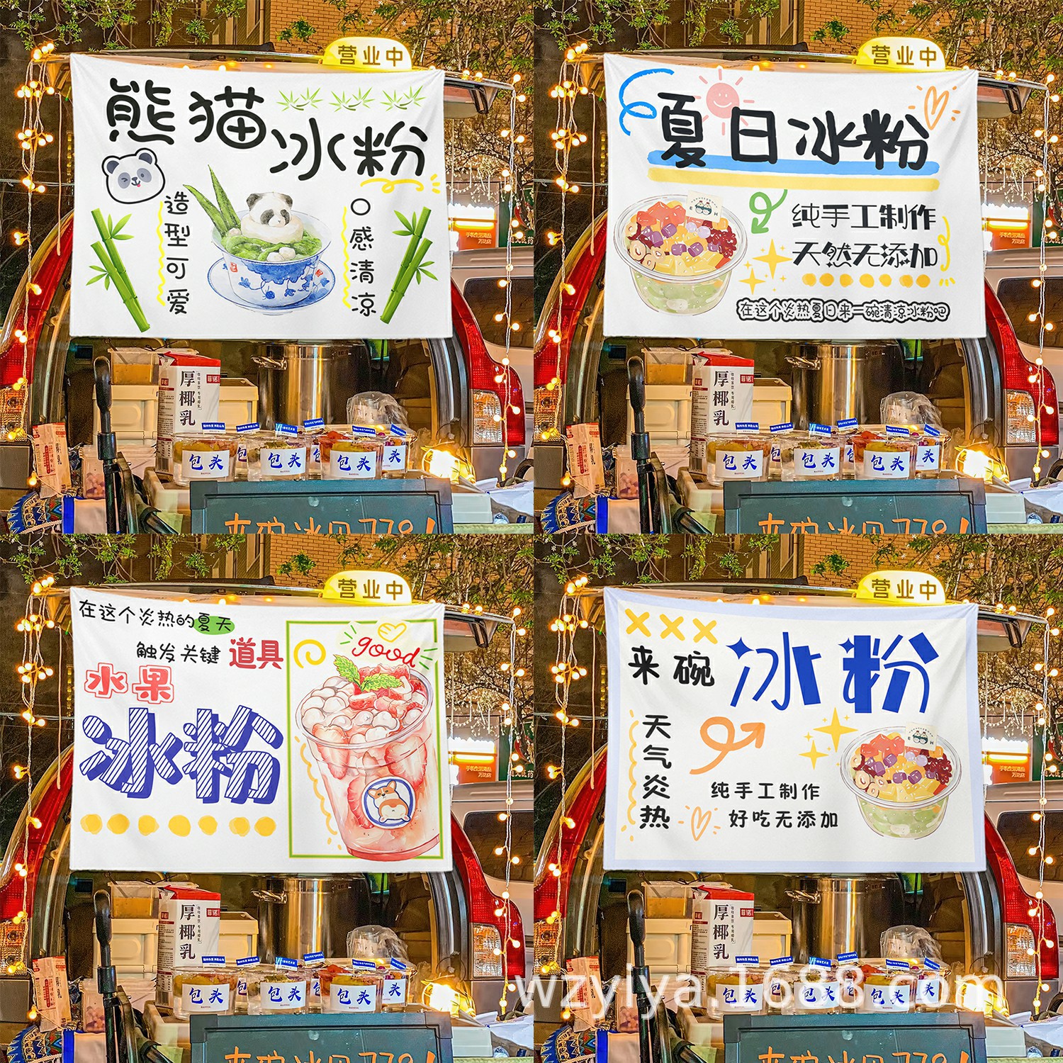 Polvo de hielo hecho a mano