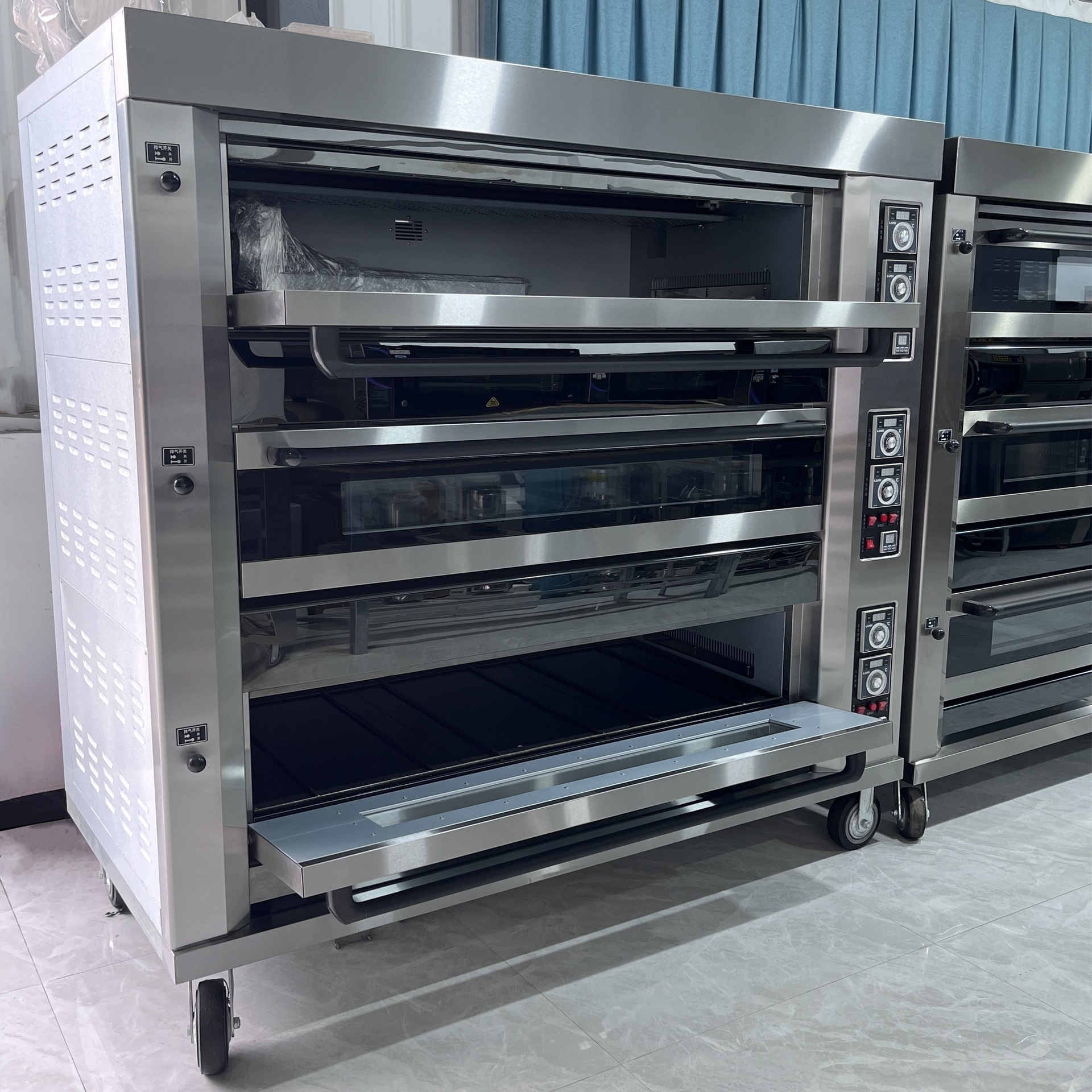 1盘2盘3盘4盘6盘3层烤箱商用 大列巴烤箱烤包子 面包房设备烤面包