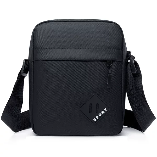 Cross-Border Crossbody Bag New Lightweight Oxford Cloth Business Commuting Casual Men's Bag Fashionable Simple Horizontal and Vertical Shoulder Bag