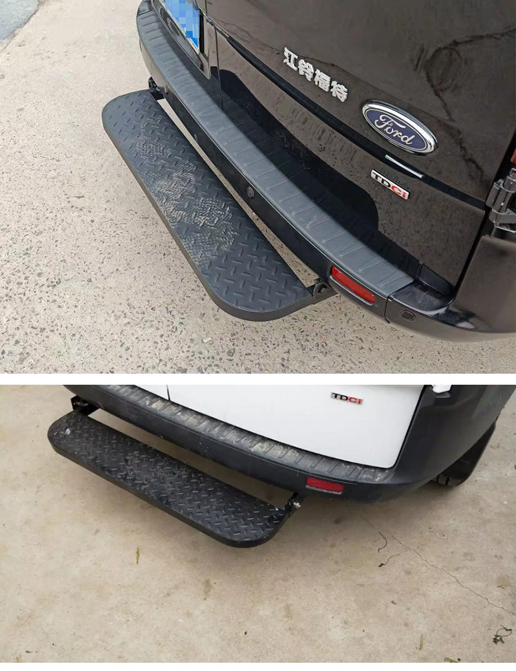 Ford's New Transit V362 Special Front and Rear Bumper Stainless Steel Rear Door Pedal Plus Frosted Black Model
