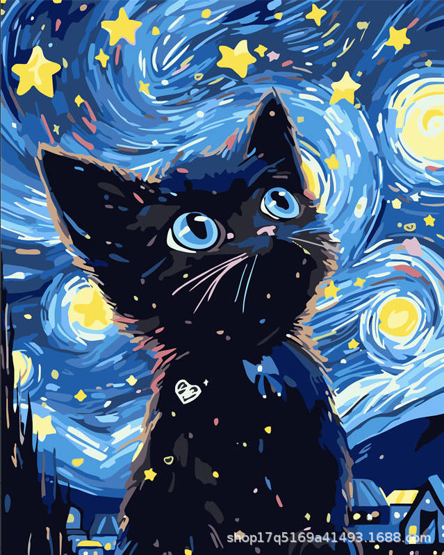 Pintura al óleo digital DIY pintura al óleo hecha a mano para colorear lona núcleo de pintura acrílica serie de estilo explosivo al por mayor y al por menor