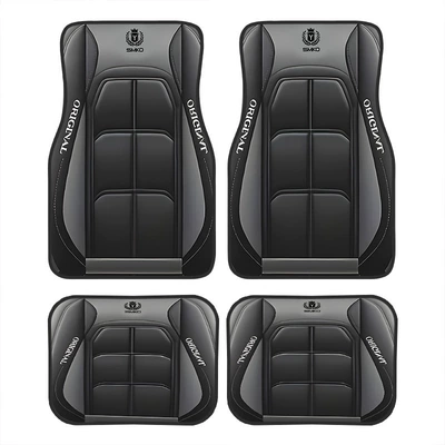 and Easy to Care For, Four-Piece | Avtomobil döşəmə paspasları - sku59-color-temu-hot-selling-floor-mats-66-3344cm-two-piece-pack