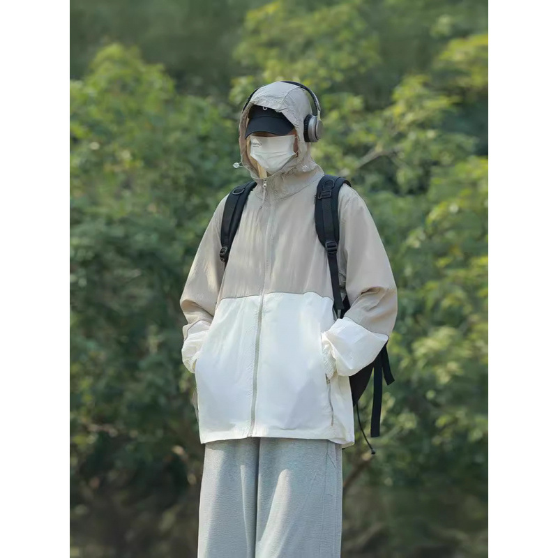 Hombres y mujeres 2024 nuevas parejas de verano ropa de protección solar para hombres y mujeres abrigo al aire libre anti-UV transpirable